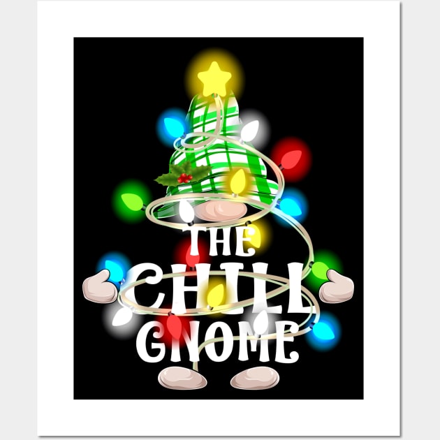 The Chill Gnome Christmas Matching Family Shirt Wall Art by intelus